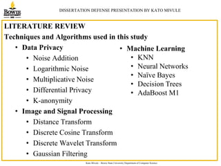 An Investigation of Data Privacy and Utility Using Machine Learning as ...