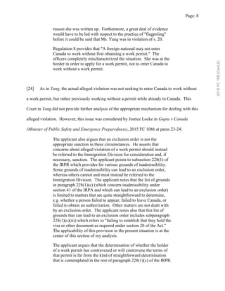 Page: 8
reason she was written up. Furthermore, a great deal of evidence
would have to be led with respect to the practice...