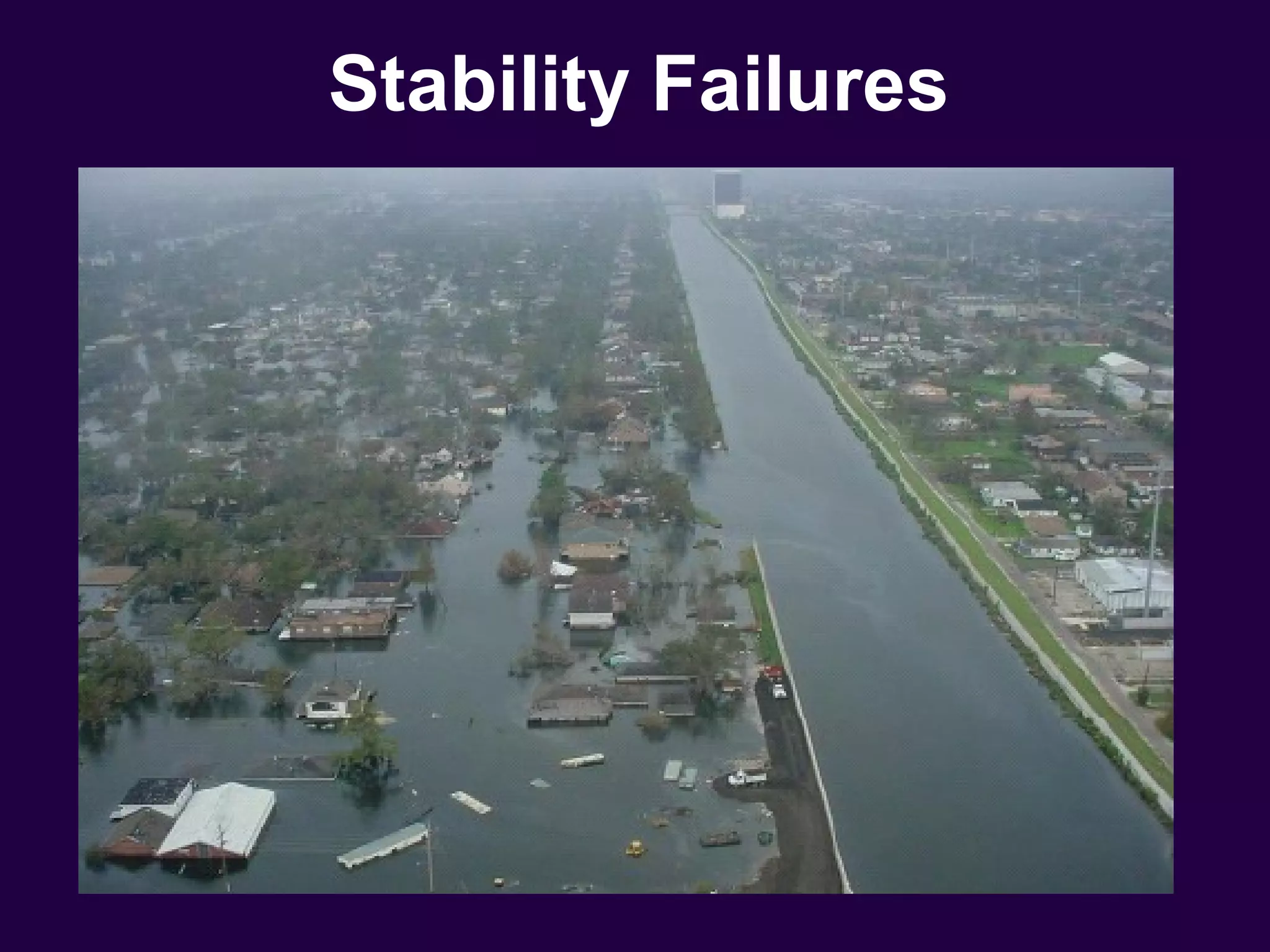 Stability Failures
 