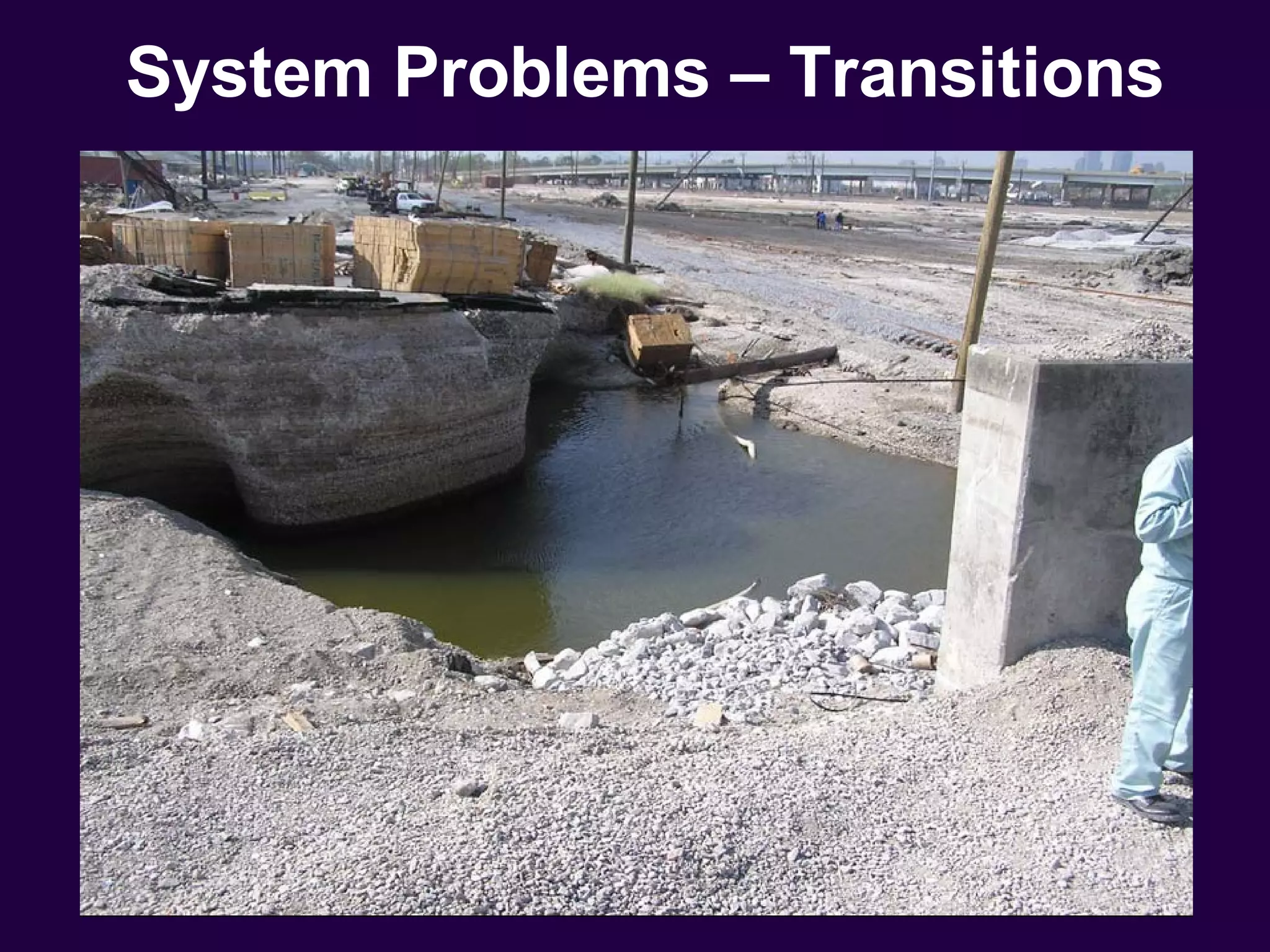 System Problems – Transitions
 