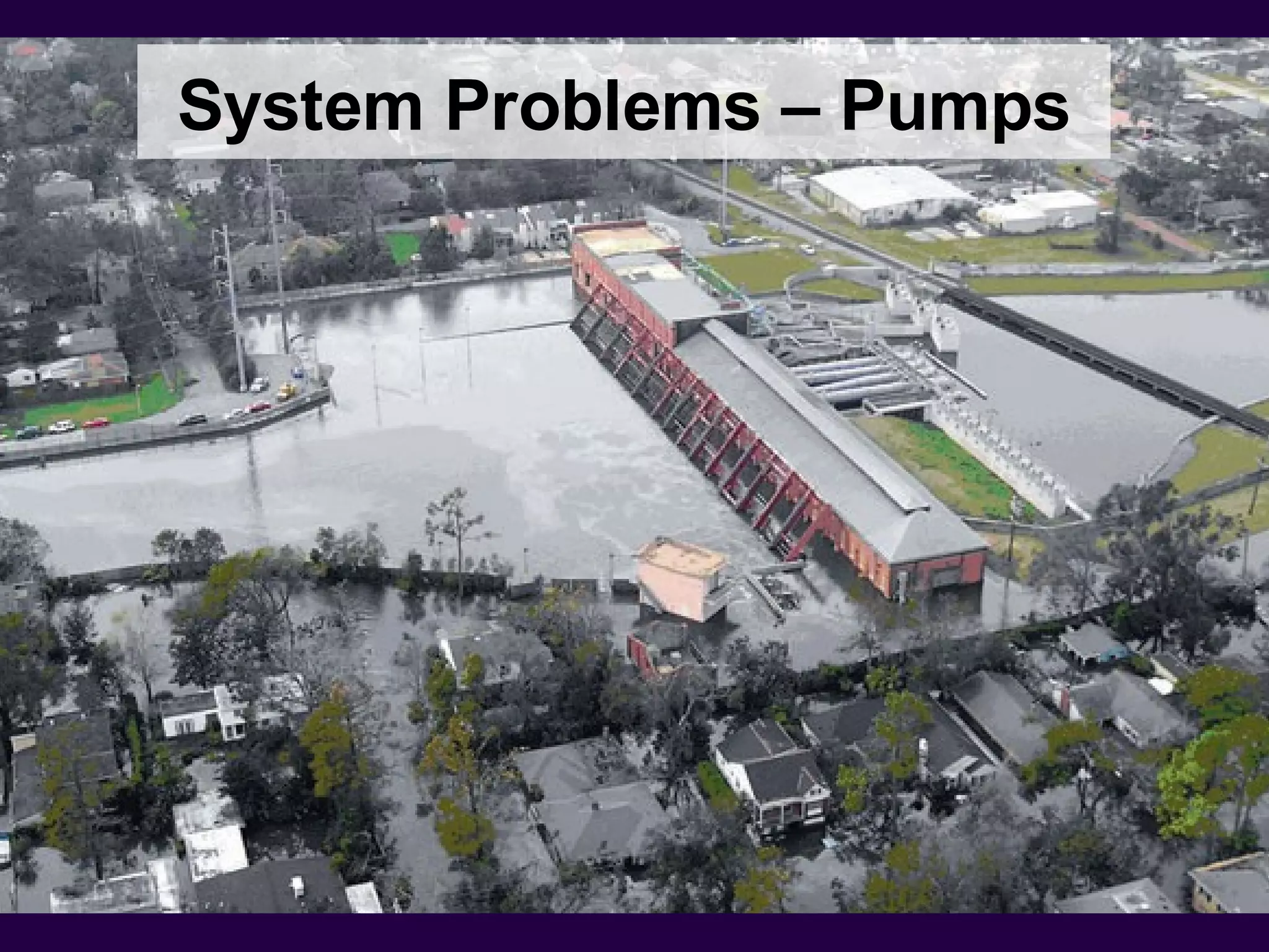 System Problems – Pumps
 