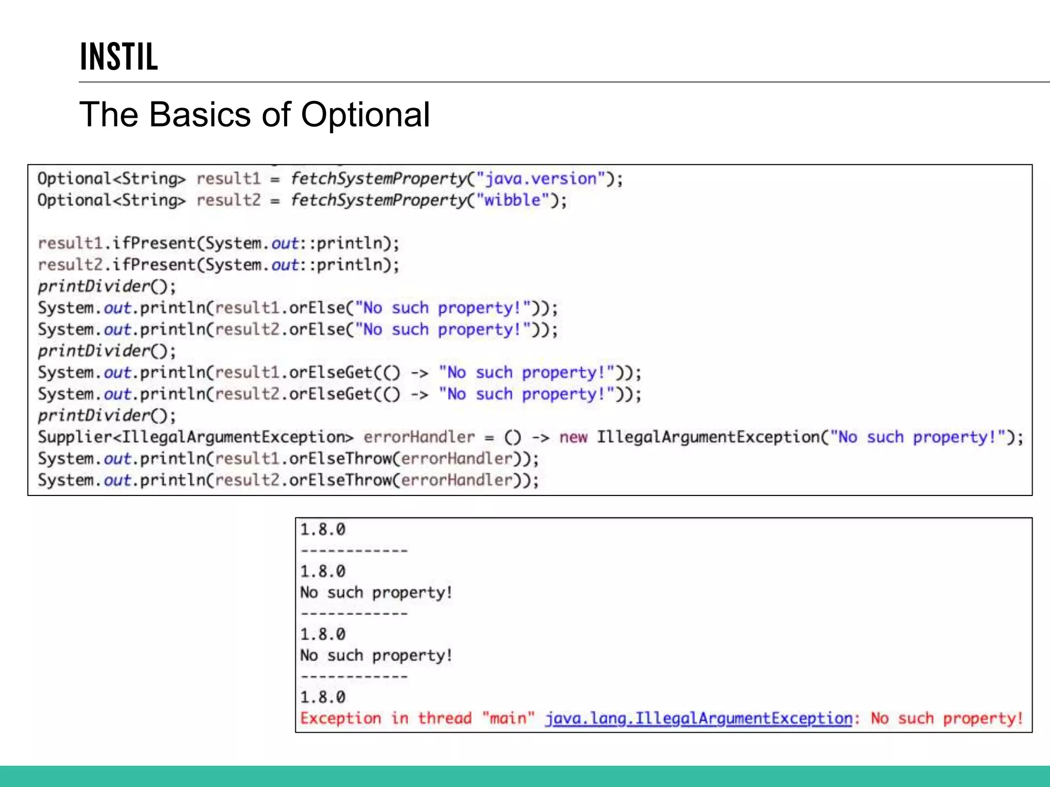 The Basics of Optional 