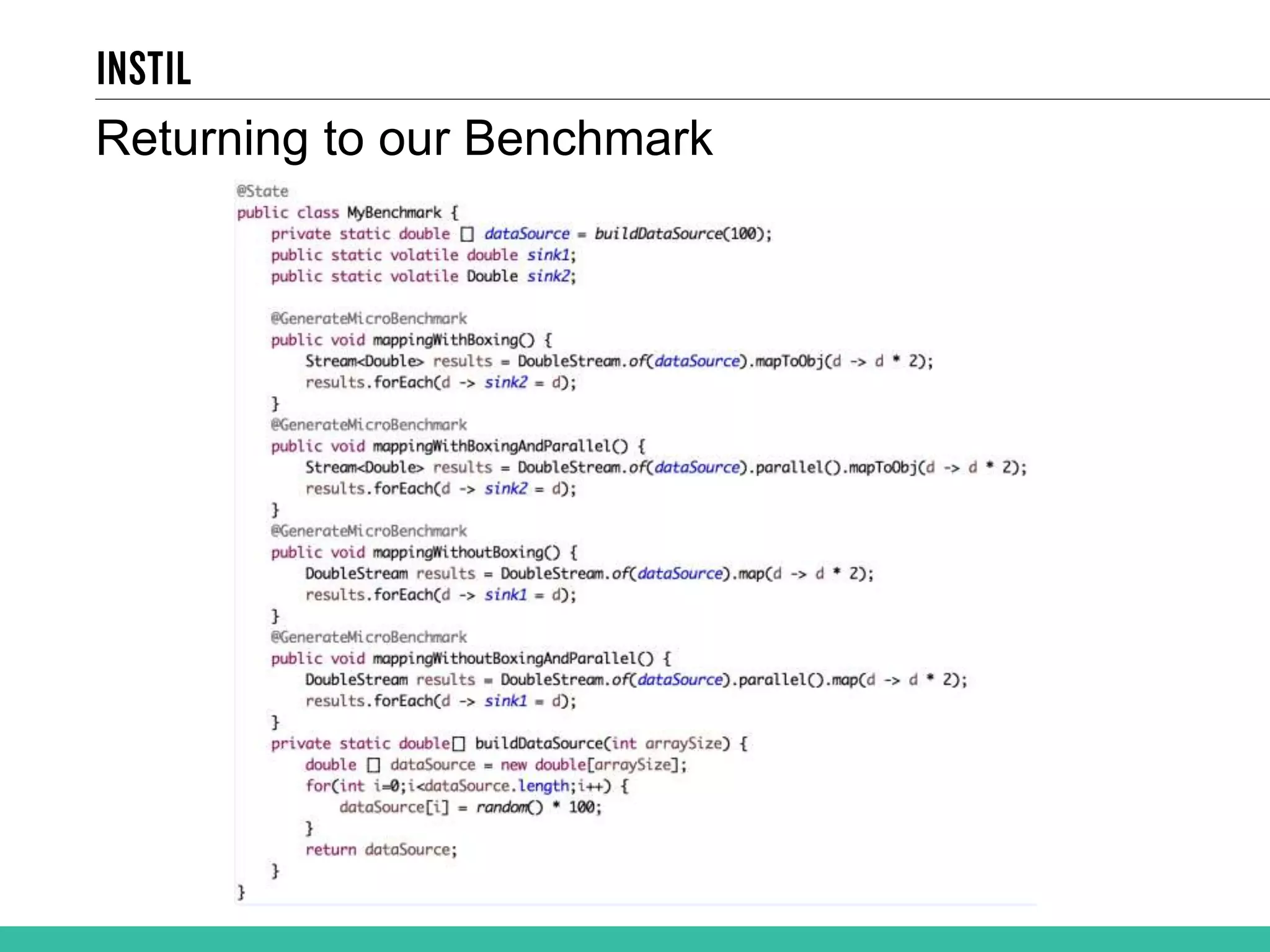 Returning to our Benchmark 