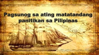 Pagsunog sa ating matatandang
panitikan sa Pilipinas
 