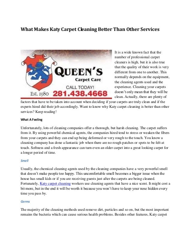 What Makes Katy Carpet Cleaning Better Than Other Services