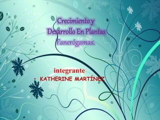 Fanerógamas.
integrante
• KATHERINE MARTÍNEZ
 