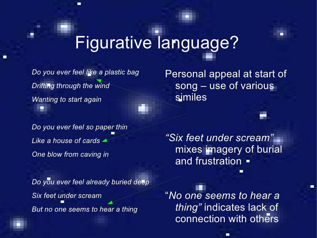 Figurative language in Katy Perry's "Firework"