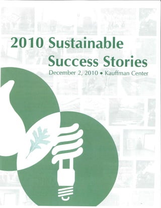 Kauffman sustainable success stories 2010