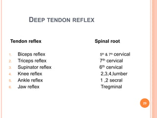method of physical examination of central nervous system | PPTX