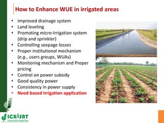 Asia Regional Program Planning Meeting- Water scarcity and low water use efficiency:Challenges and opportunities-- by Dr Kaushal K Garg