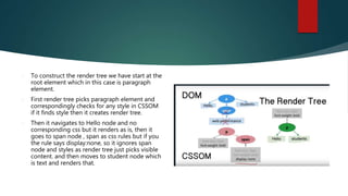 Critical rendering path presentation | PPTX