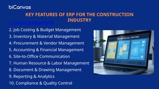 What is Construction ERP? A Guide to Enterprise Resource Planning for ...