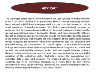 Cloud computing based ABE Implementation. | PPTX