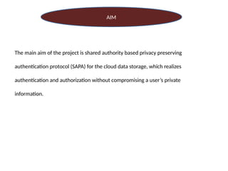 Cloud computing based ABE Implementation. | PPTX