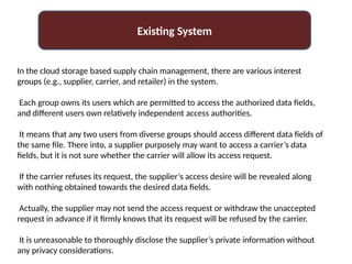 Cloud computing based ABE Implementation. | PPTX
