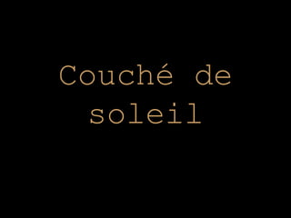 Couché de soleil