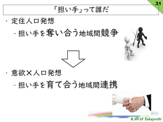 KAWAI Takayoshi
? ס˿ڰk
C ֤ZϤg
? ?˿ڰk
C ֤ƺϤgBЯ
֡äl
31
 