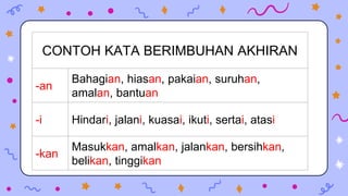 Kata Berimbuhan Akhiran | PPT