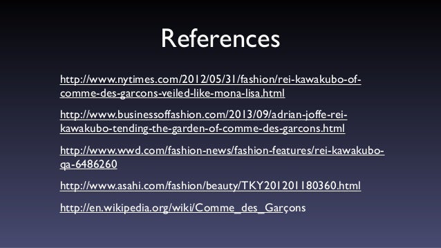 comme des garcons wiki reference