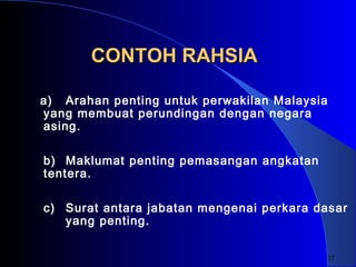 Kawalan dokumen terperingkat