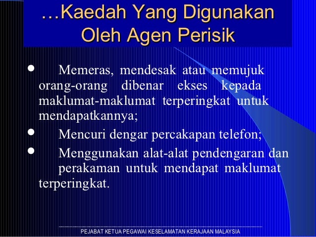 Kawalan Dokumen Terperingkat