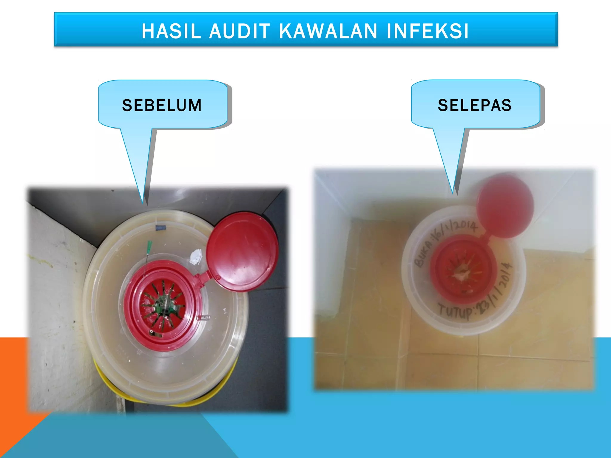 HASIL AUDIT KAWALAN INFEKSI 
SSEEBBEELLUUMM SSEELLEEPPAASS 
 