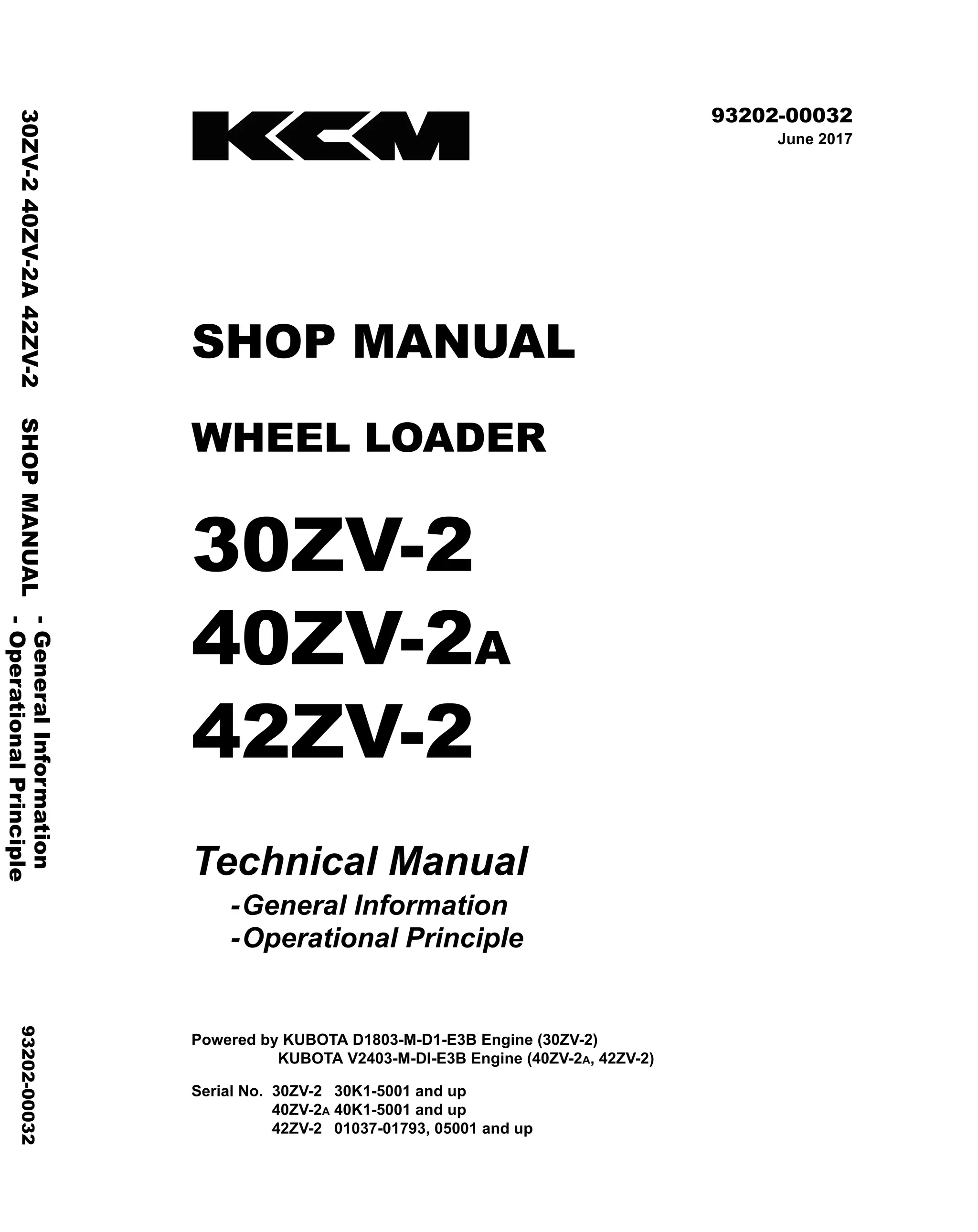 Kawasaki 42 zv 2 wheel loader service repair manual | PDF