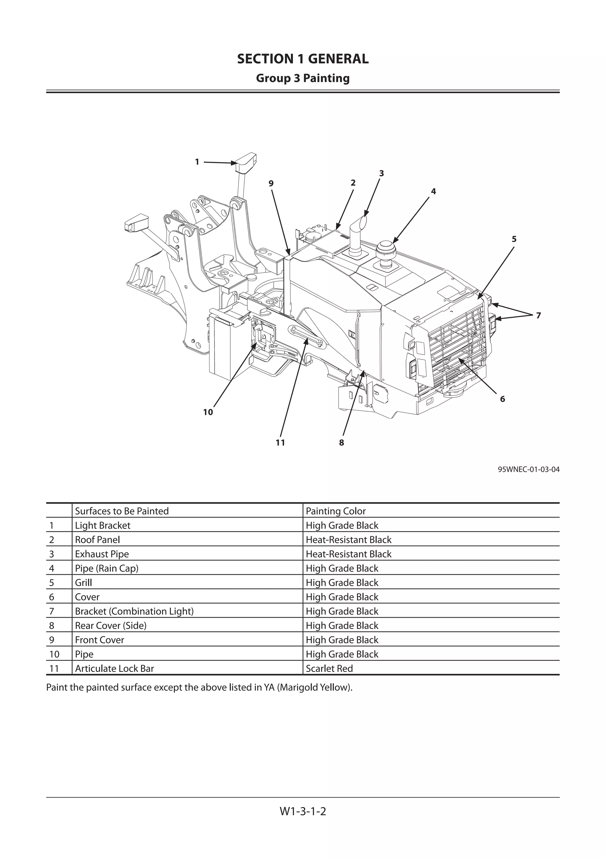 Kawasaki 95 z7 wheel loader service repair manual (serial no. 97j1