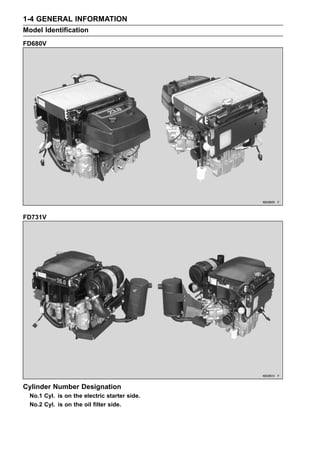 Kawasaki fd731 v 4 stroke liquid-cooled v-twin gasoline engine service ...