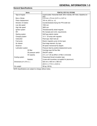 7fdl Engine Brochure.pdf Kawasaki fd771 d (dfi) 4 stroke liquid-cooled v-twin gasoline engine ...