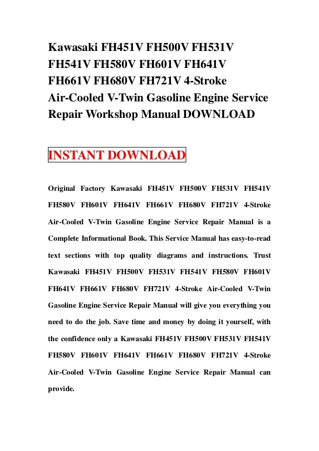 Kawasaki Engine Fh451 Manual