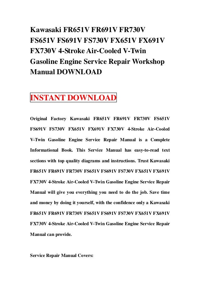 Kawasaki fr651 v fr691v fr730v fs651v fs691v fs730v fx651v fx691v fx7…