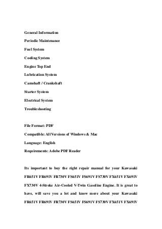 Kawasaki fr651 v fr691v fr730v fs651v fs691v fs730v fx651v fx691v fx7…