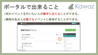 Kawaz学生部 新歓スライド 2017