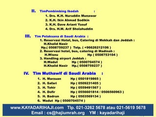 PT. ARMINAREKA PERDANAPENYELENGGARA PERJALANAN UMRAH & HAJI PLUSBerdirisejaktanggal 9 Februari 1990 (20.thn)SudahMemberangkatkan30.000 Jama’ahdariseluruh Indonesia danmemilikiCabangdan Kantor Perwakilandilebihdari 150 Kota 30 Provinsidi Indonesia, bahkansampaimanca Negara antara lain: Hongkong,Brunai, Dubai, Saudi Arabia dan Malaysia.DIVISI MARKETINGPT.ARMINA UTAMA SUKSES  ( ARUS )13 Mei 2008 (1.thn)