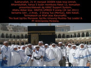 www.HAJIUMRAH.ORG   Telp. 021-3262 5678 atau 021-5619 5678                      Email : cs@hajiumrah.org    YM : kayadarihaji