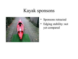 Kayak sponsons | PPT