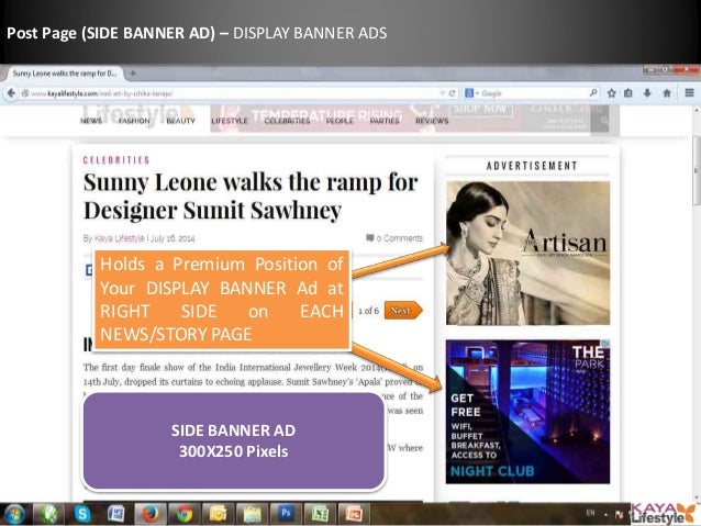 Kaya Lifestyle Advertising Rate Card