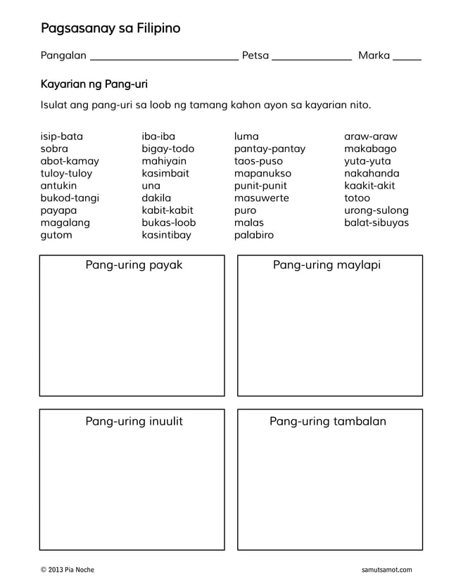 Kayarian ng-pang-uri 2 | PDF