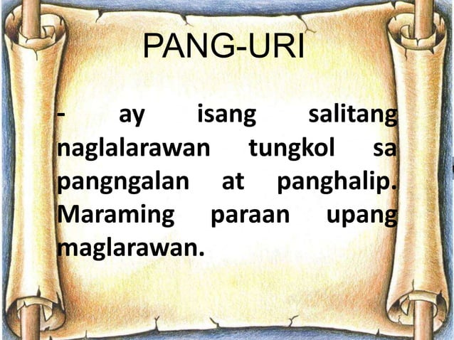 Kayarian ng pang uri | PPTX