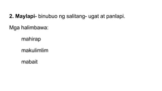 Kayarian ng Pang- uri | PPTX