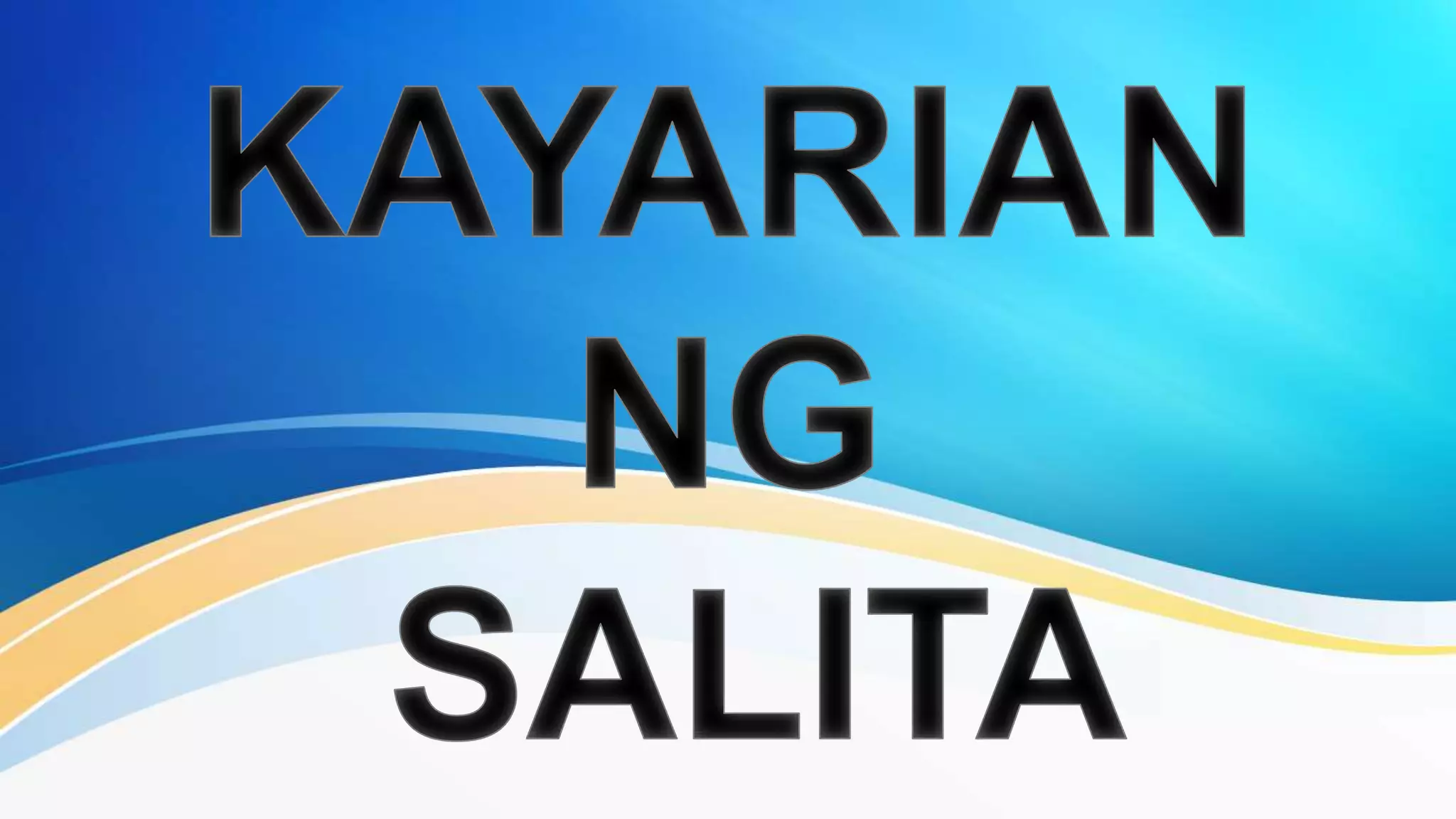Kayarian ng salita | PPTX