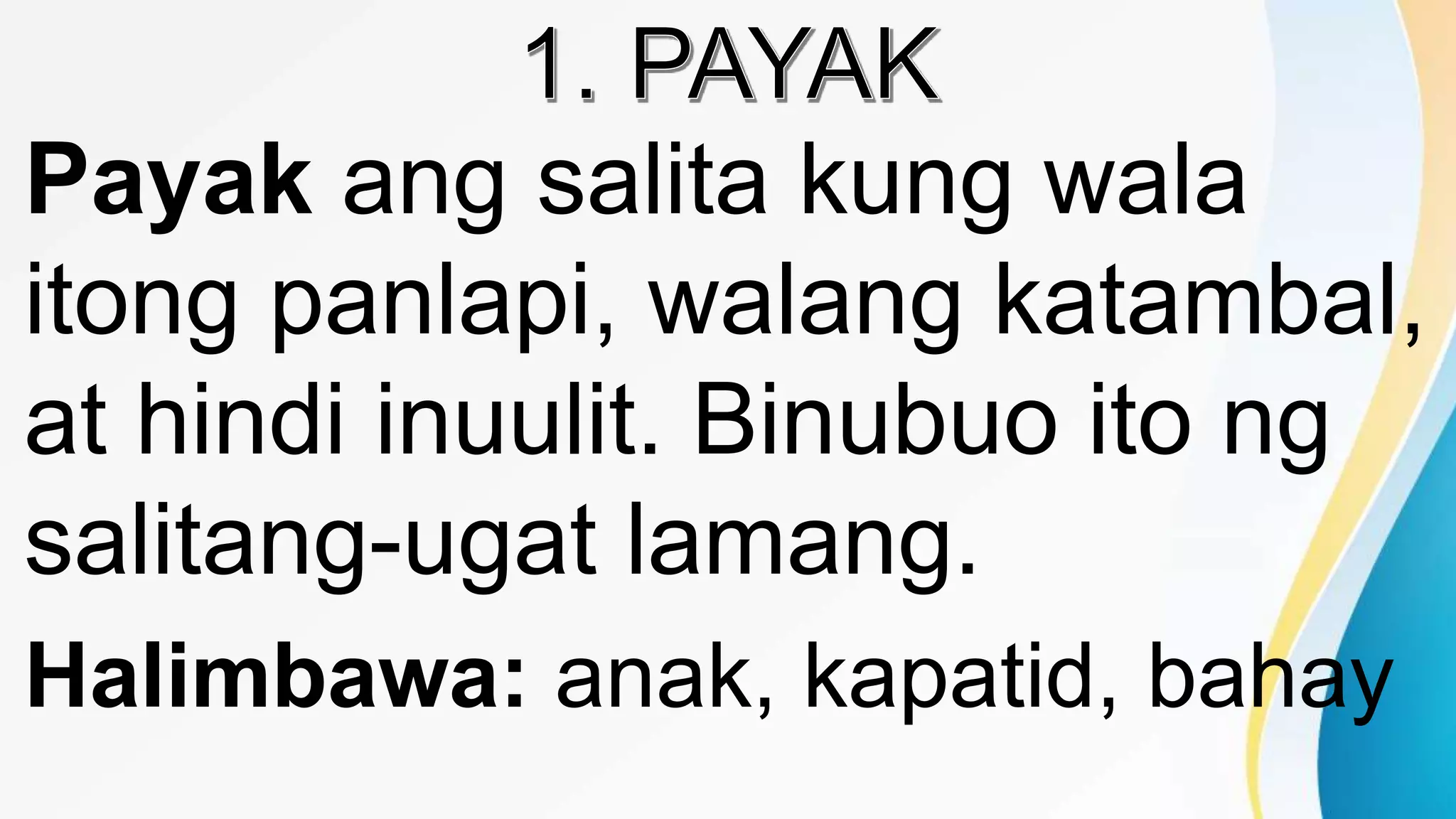 Kayarian ng salita | PPTX