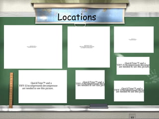 Locations
QuickTime™ and a
TIFF (Uncompressed) decompressor
are needed to see this picture.
QuickTime™ and a
TIFF (Uncompressed) decompressor
are needed to see this picture.
QuickTime™ and a
TIFF (Uncompressed) decompressor
are needed to see this picture.
QuickTime™ and a
TIFF (Uncompressed) decompressor
are needed to see this picture.
QuickTime™ and a
TIFF (Uncompressed) decompressor
are needed to see this picture.
QuickTime™ and a
TIFF (Uncompressed) decompressor
are needed to see this picture.
QuickTime™ and a
TIFF (Uncompressed) decompressor
are needed to see this picture.
 