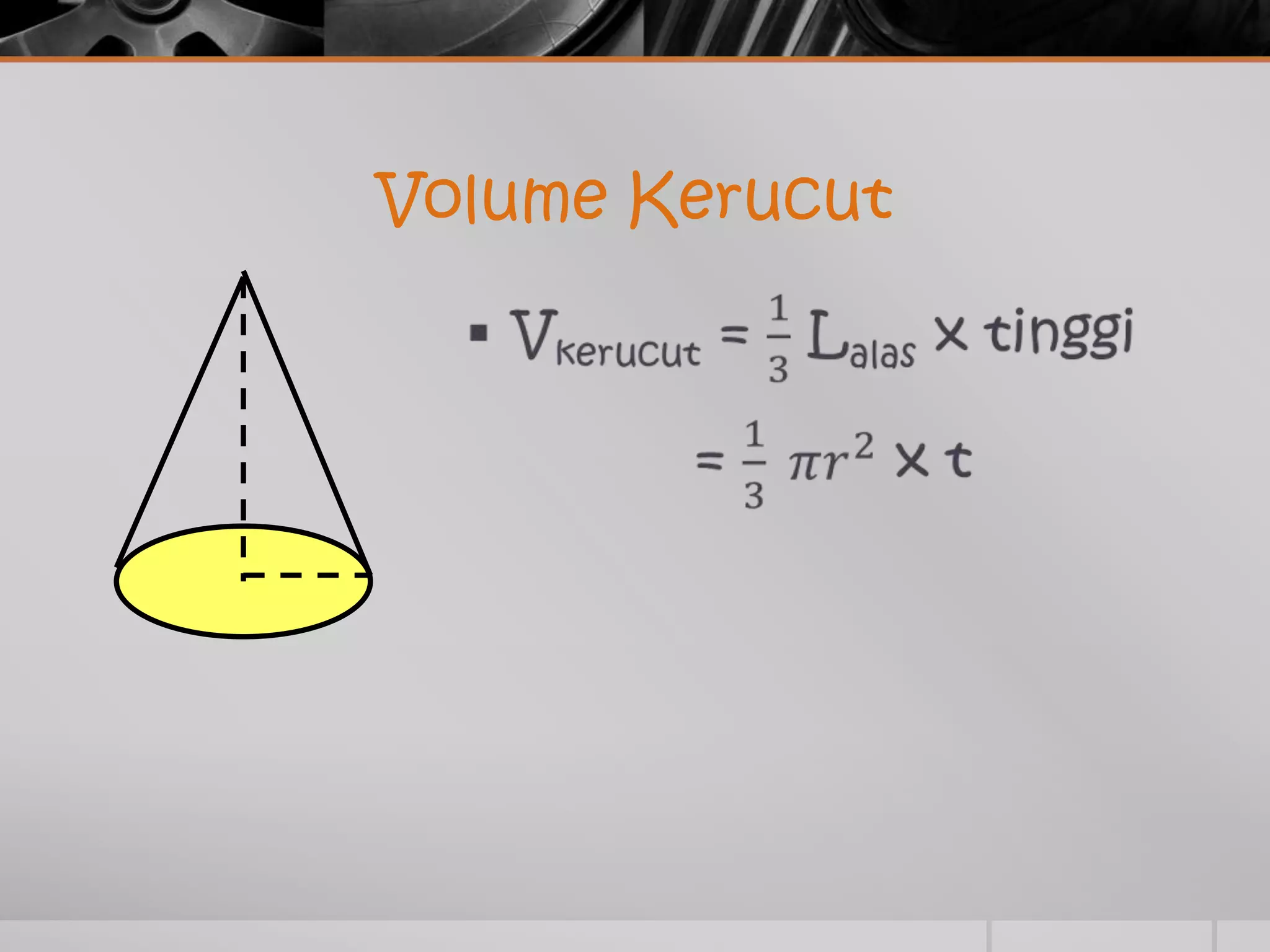 Volume Kerucut