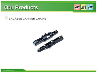 Our Products
   6 BAGASSE CARRIER CHAINS




www.kkichains.com
 