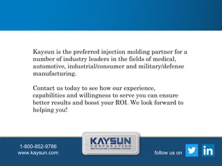 The ROI of Improved Injection Molding Process Flow | PDF