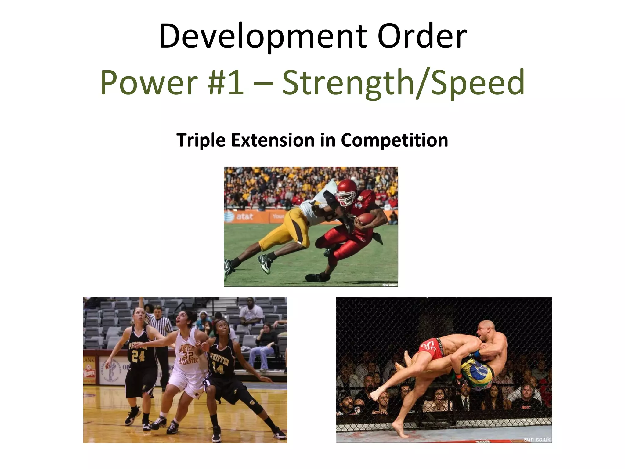 Development Order Power #1 – Strength/Speed Triple Extension in Competition 