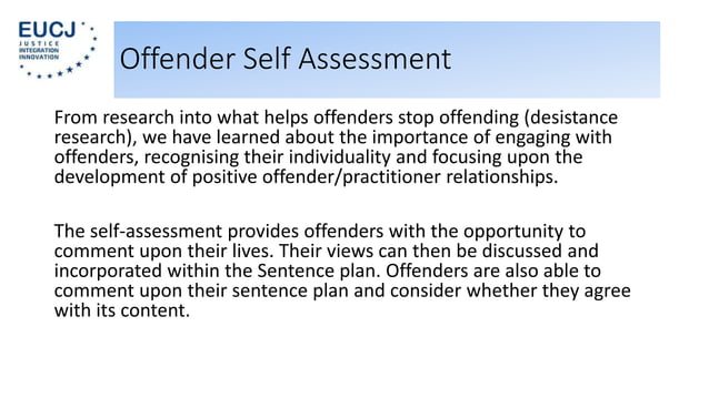 Developing an Offender Assessment System in Kazakhstan PPT