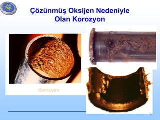41
Çözünmüş Oksijen Nedeniyle
Olan Korozyon
 